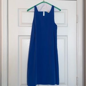 Blue Silk Dress